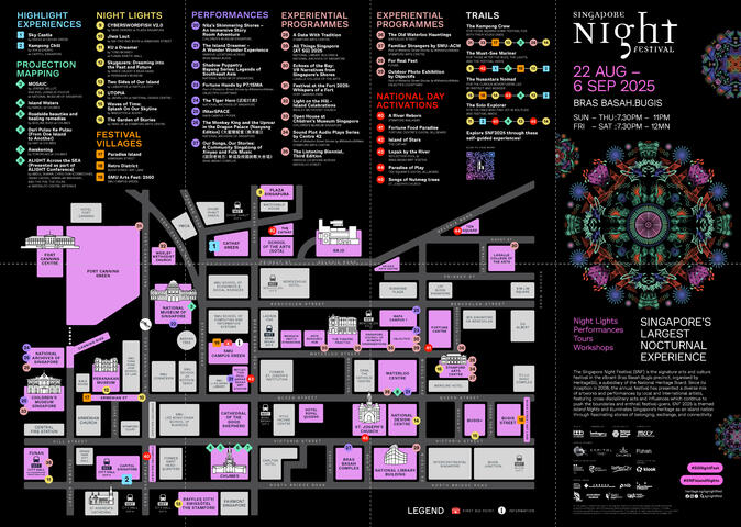 Our festival map! (front)